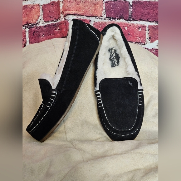 Koolaburra Black and White Cozy Slippers - Picture 3 of 7